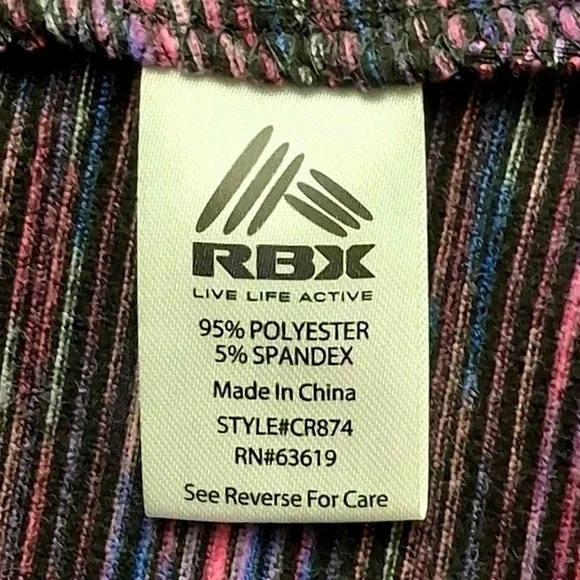 RBX Hoodie Women M Pink Purple Polyester Spandex Space Dye Full Zip Activewear - Picture 15 of 16